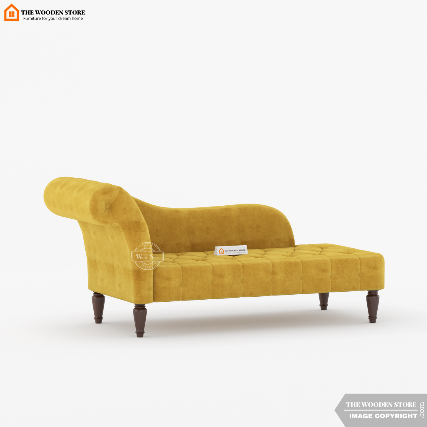 Walters Chaise Lounge (Orange Gold)