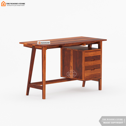 Flavio Study Table (Honey Finish)