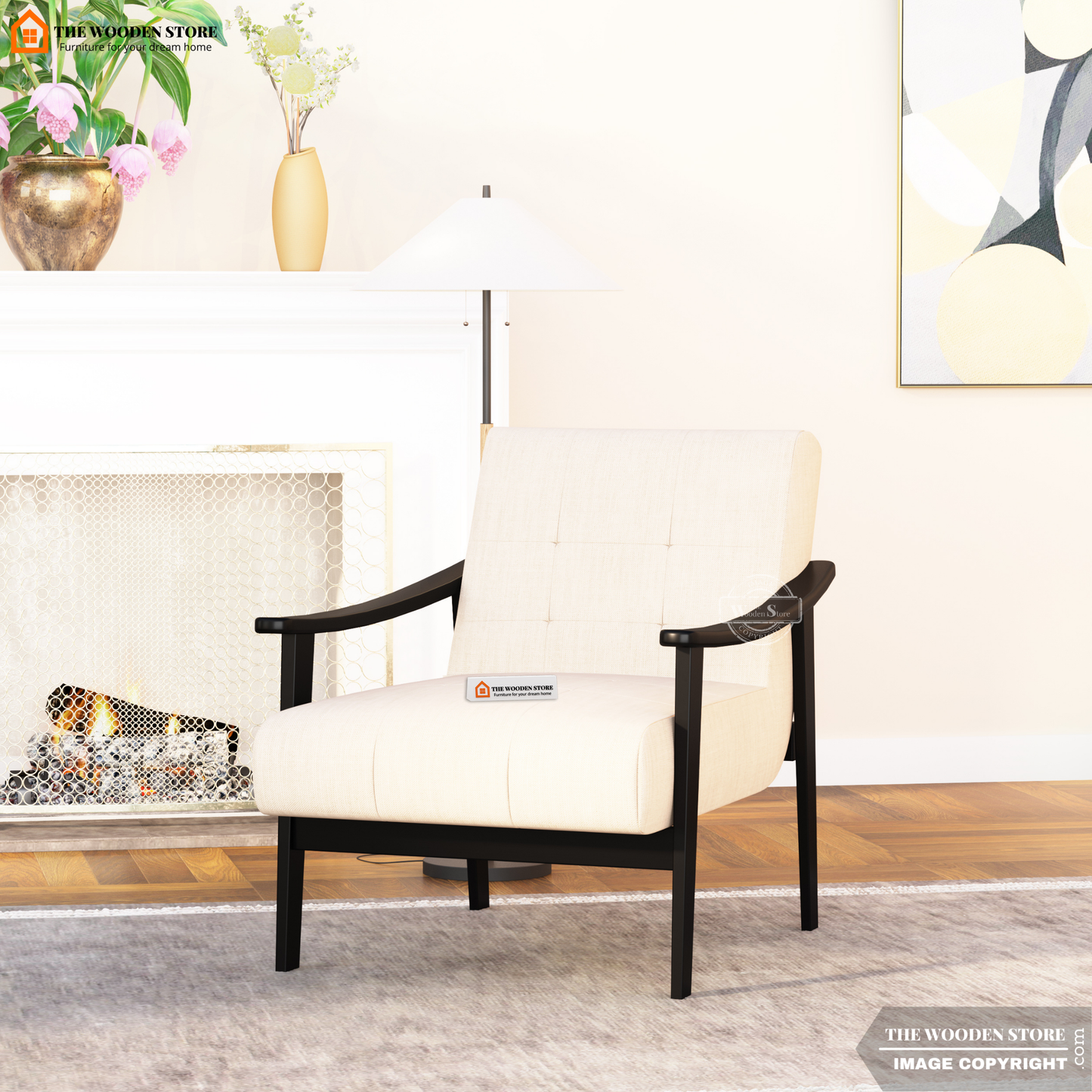 Leston Lounge Chair (Soft Vanilla)