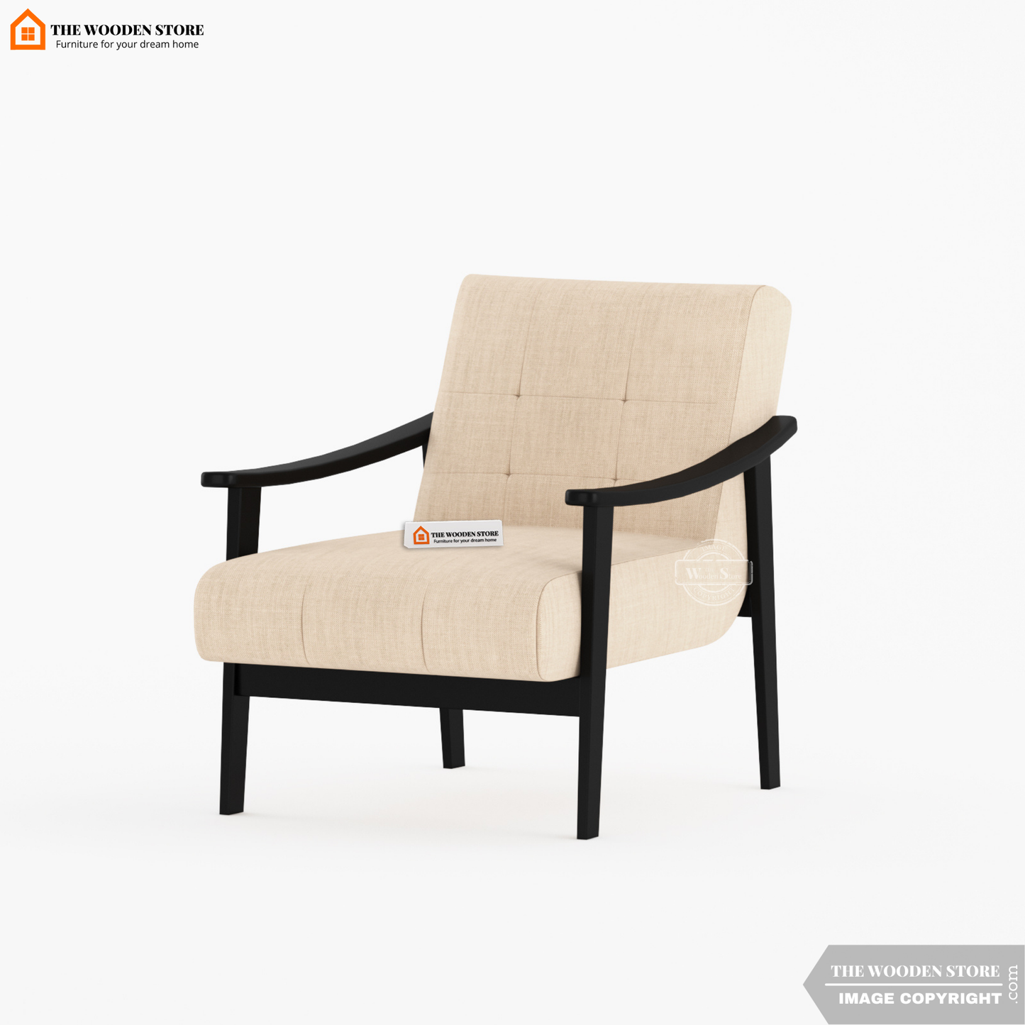 Leston Lounge Chair (Soft Vanilla)