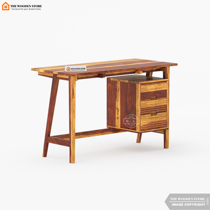 Flavio Study Table (Teak Finish)