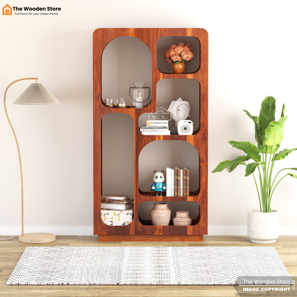 Guinna Bookshelf (Honey Finish)