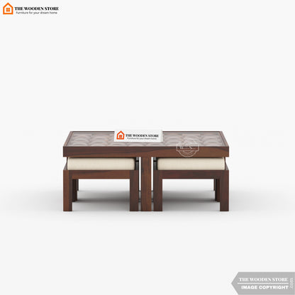 Woodwave Coffee Table Set (Walnut Finish)