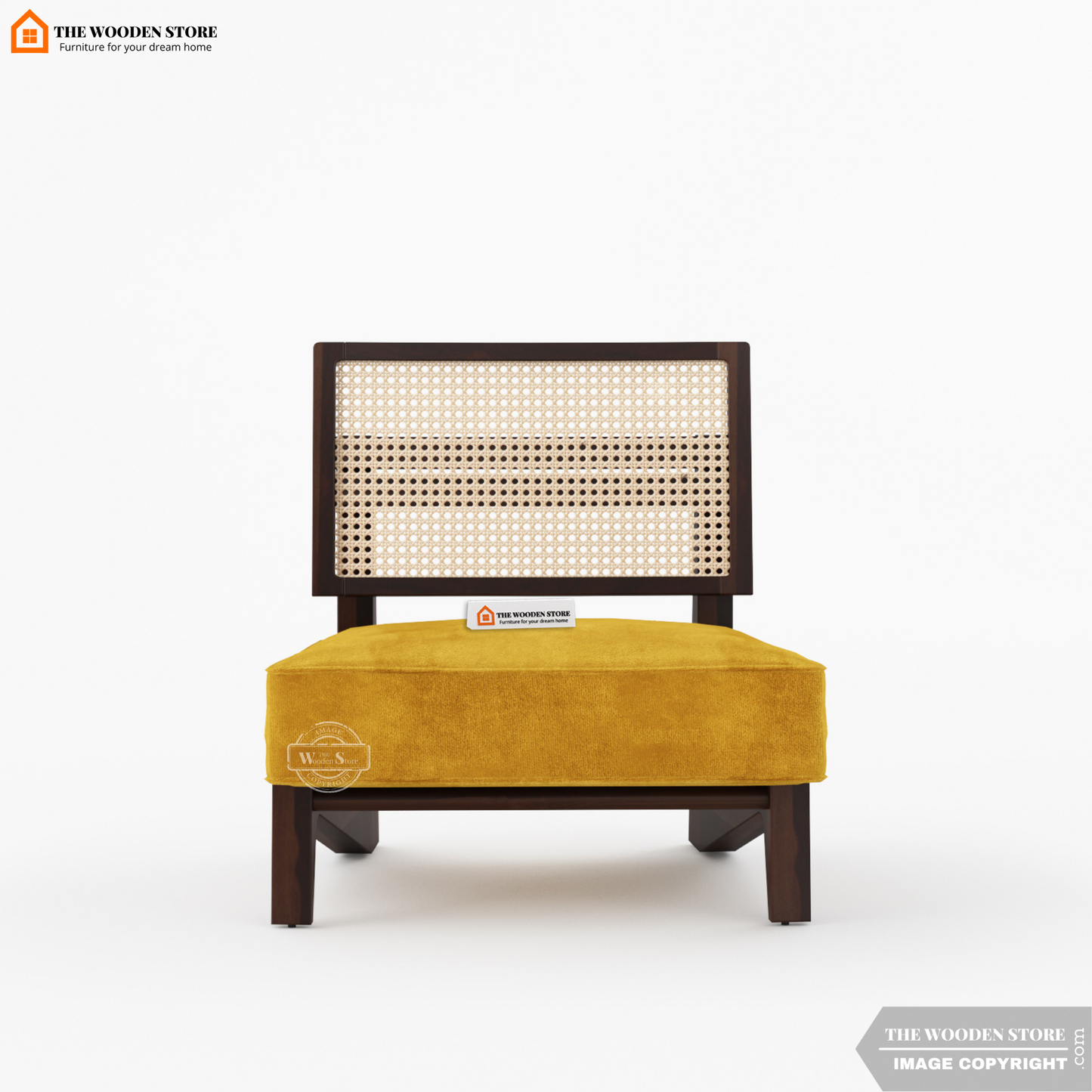 Liora Lounge Chair (Orange Gold)