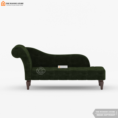 Walters Chaise Lounge (Olive Green)