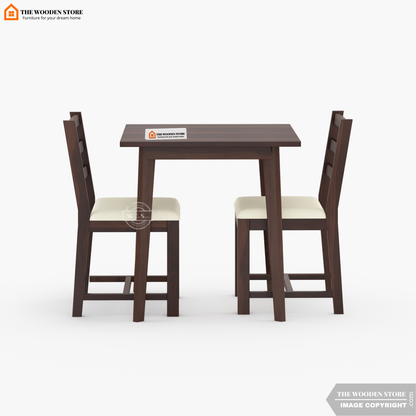 Sharon 2 Seater Dining Set (Walnut Finish)