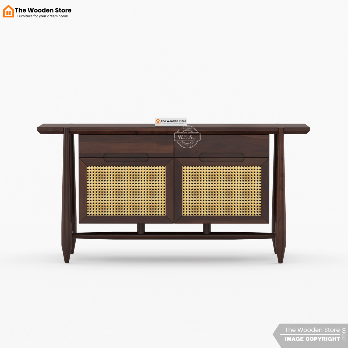 Ellis Cabinet and Sideboard (Walnut Finish)