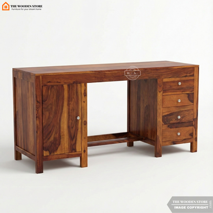 Brooklyn Study Table (Honey Finish)