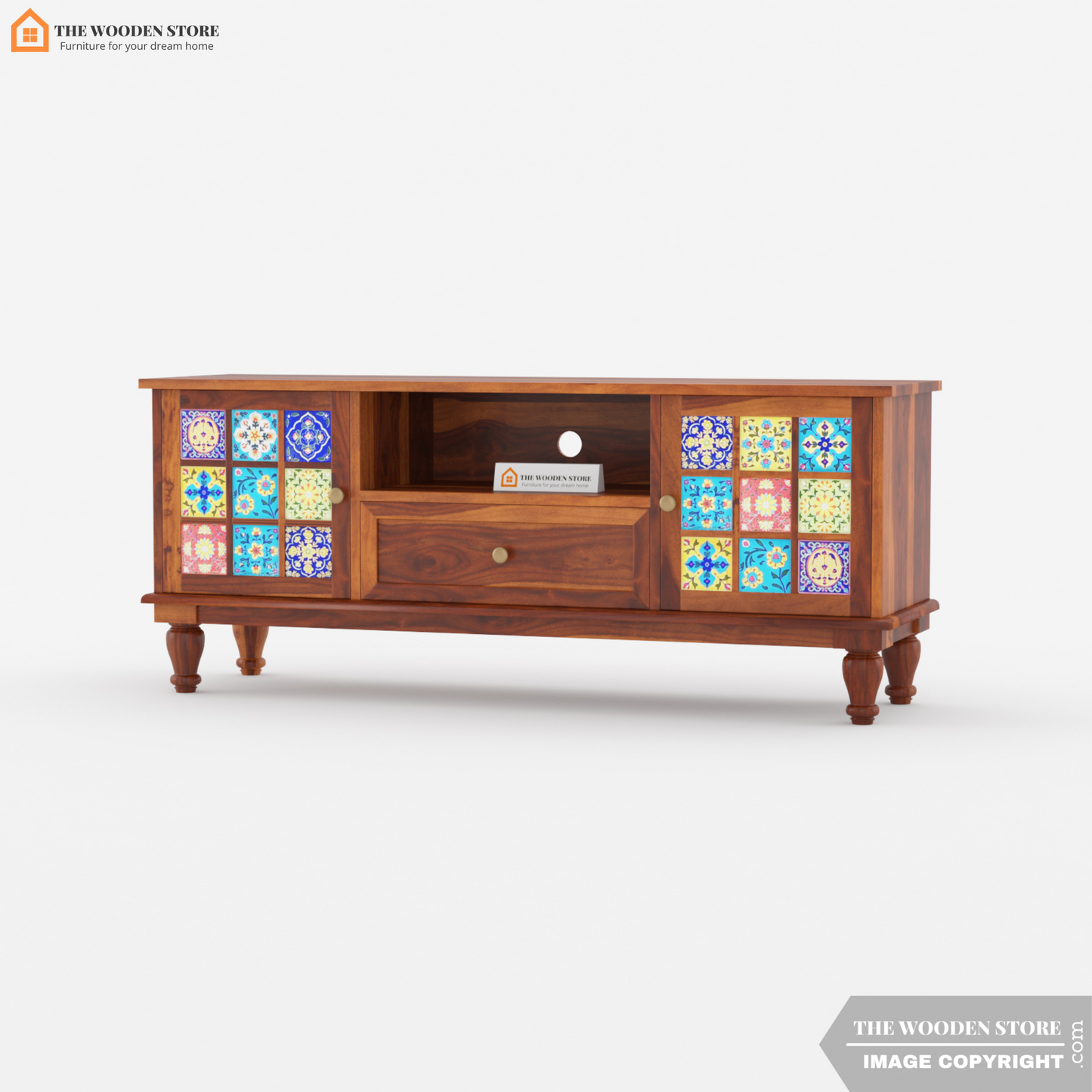 Bunny Tv Unit (Honey Finish)