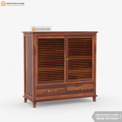 Vento Shoe Rack (Honey Finish)