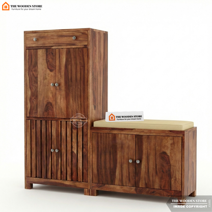 Arney Shoe Rack (Honey Finish)