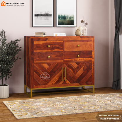 Kyron Chest Of Drawers (Honey Finish)