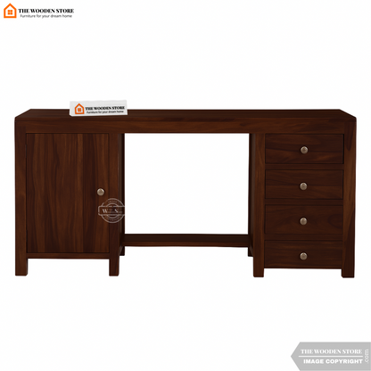 Brooklyn Study Table (Walnut Finish)