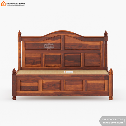 Boonville Bed without Storage (King Size, Honey Finish)