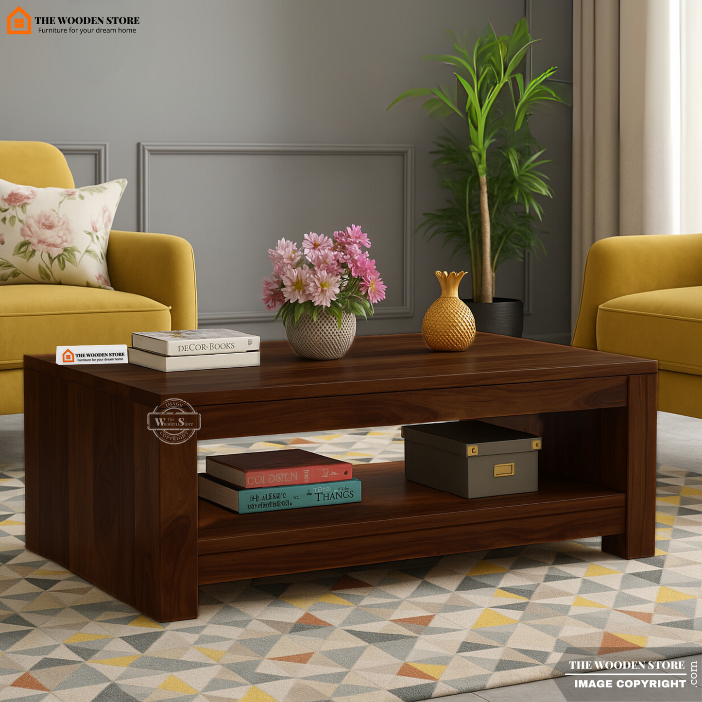 Nimbus Coffee Table (Walnut Finish)