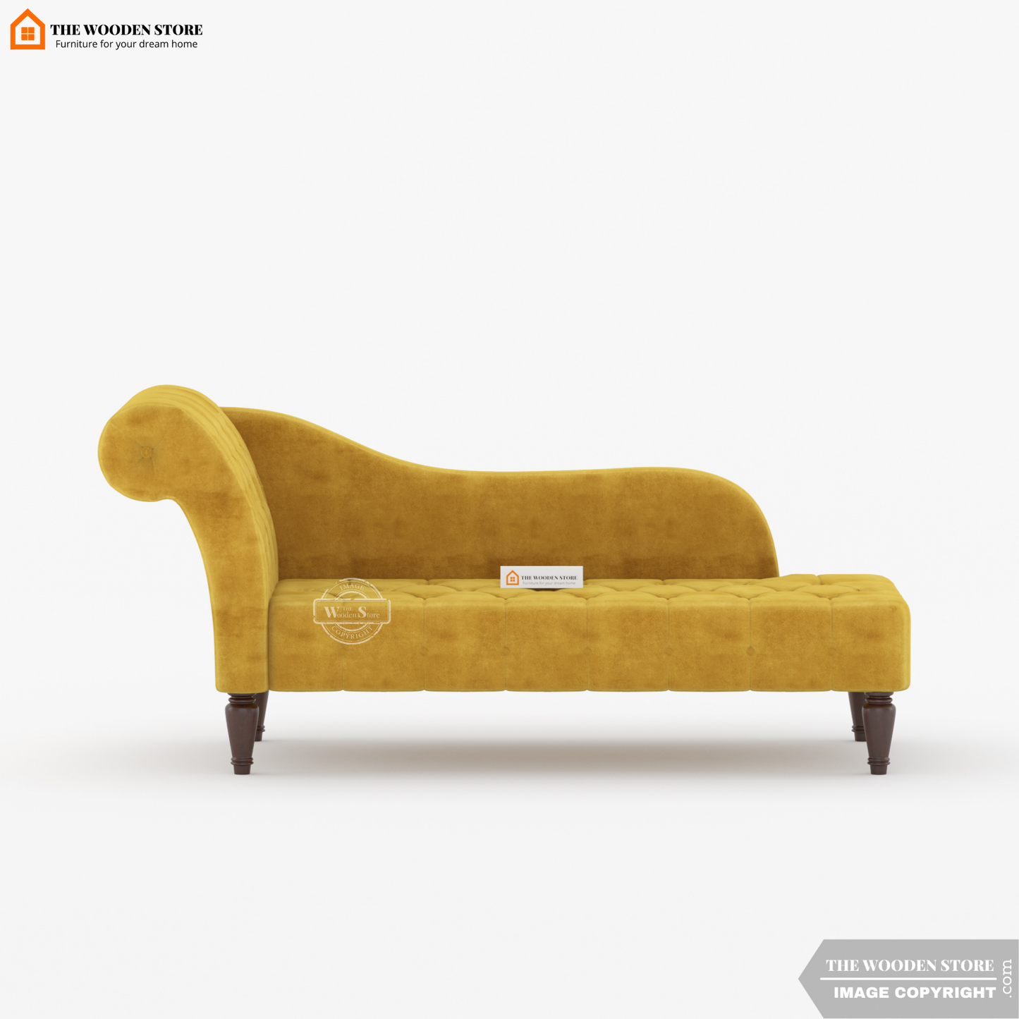 Walters Chaise Lounge (Orange Gold)
