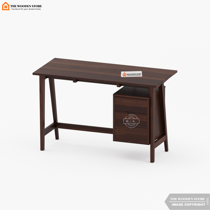 Flavio Study Table (Walnut Finish)