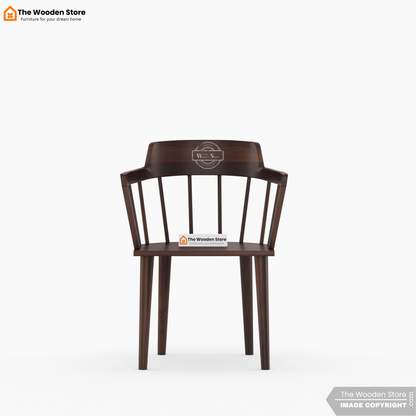 Captain 6 Seater Dining Table Set (Walnut Finish)