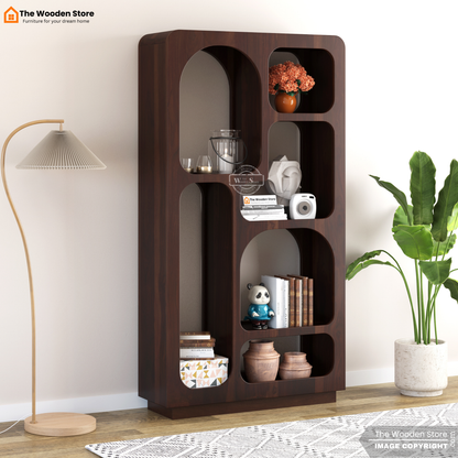 Guinna Bookshelf (Walnut Finish)