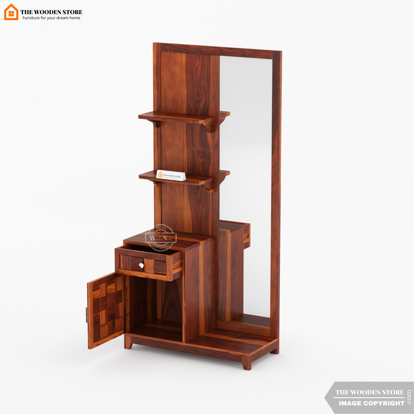 Woodwave Dressing Table (Honey Finish)