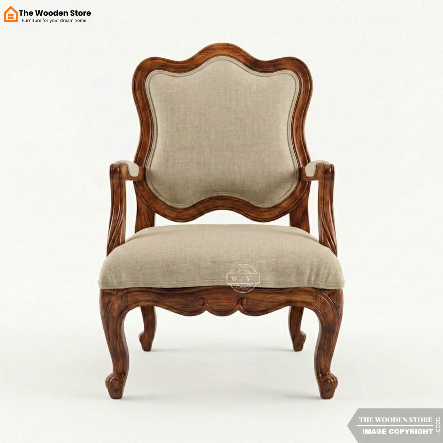 Colmar Arm Chair (Honey Finish)