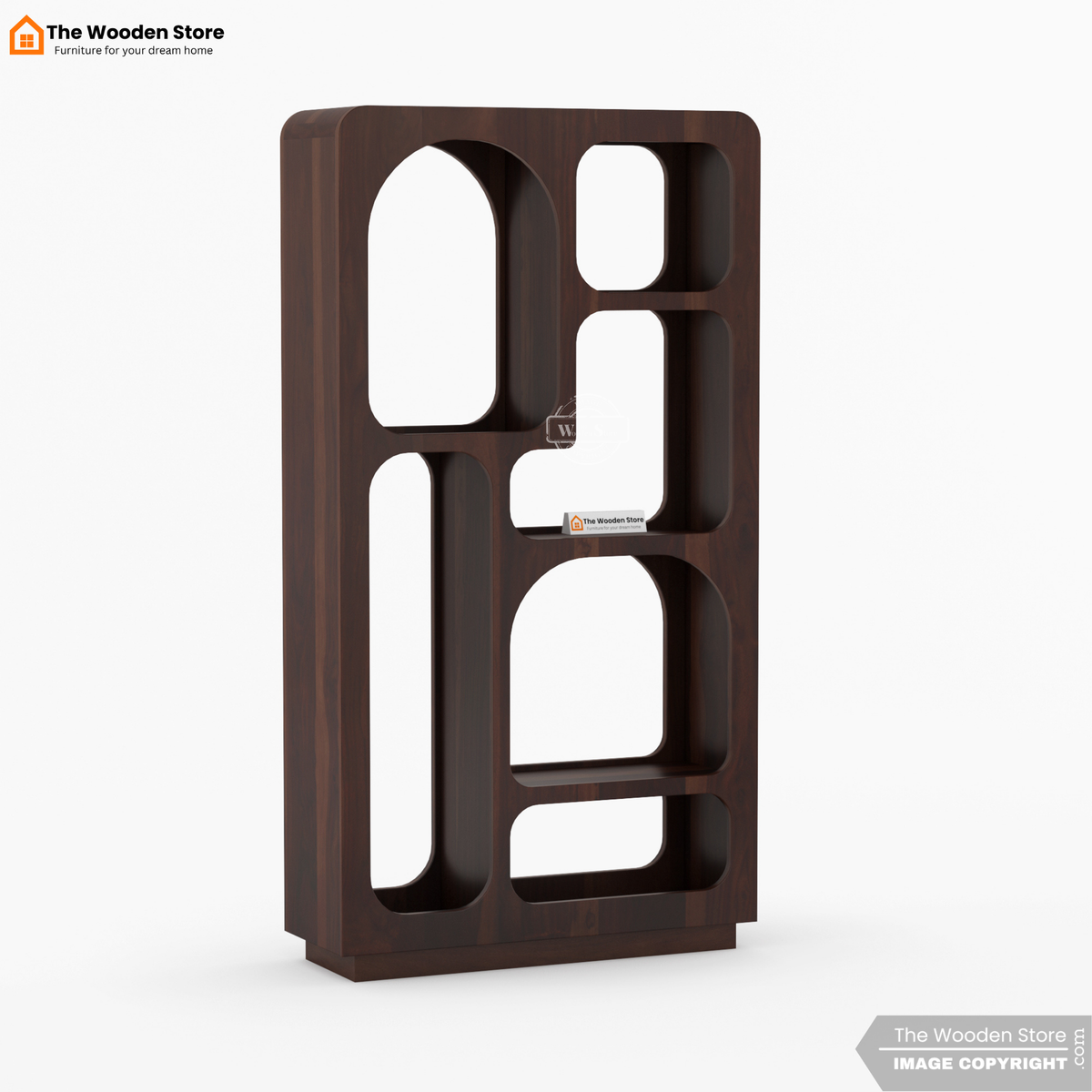 Guinna Bookshelf (Walnut Finish)