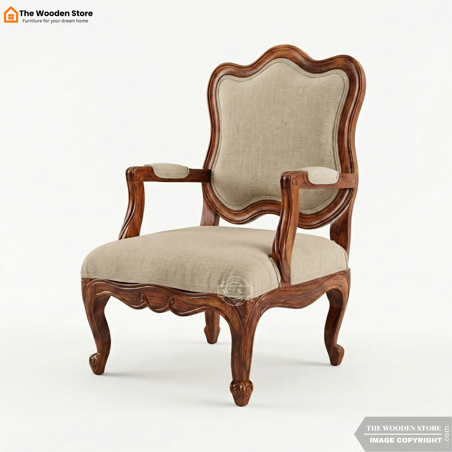 Colmar Arm Chair (Honey Finish)