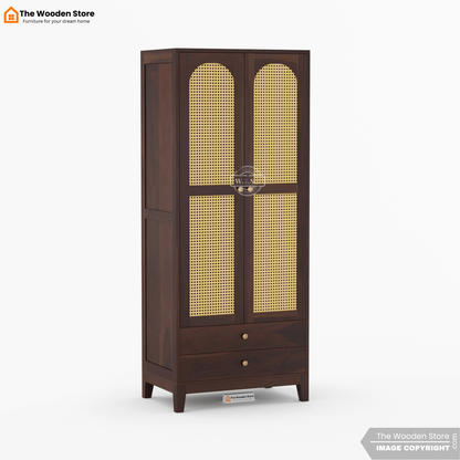 Gaytes 2 Door Multi-Utility Wardrobe (Walnut Finish)