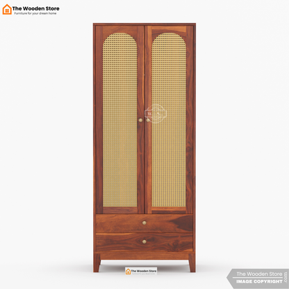 Gaytes 2 Door Multi-Utility Wardrobe (Honey Finish)