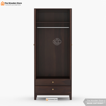 Gaytes 2 Door Multi-Utility Wardrobe (Walnut Finish)