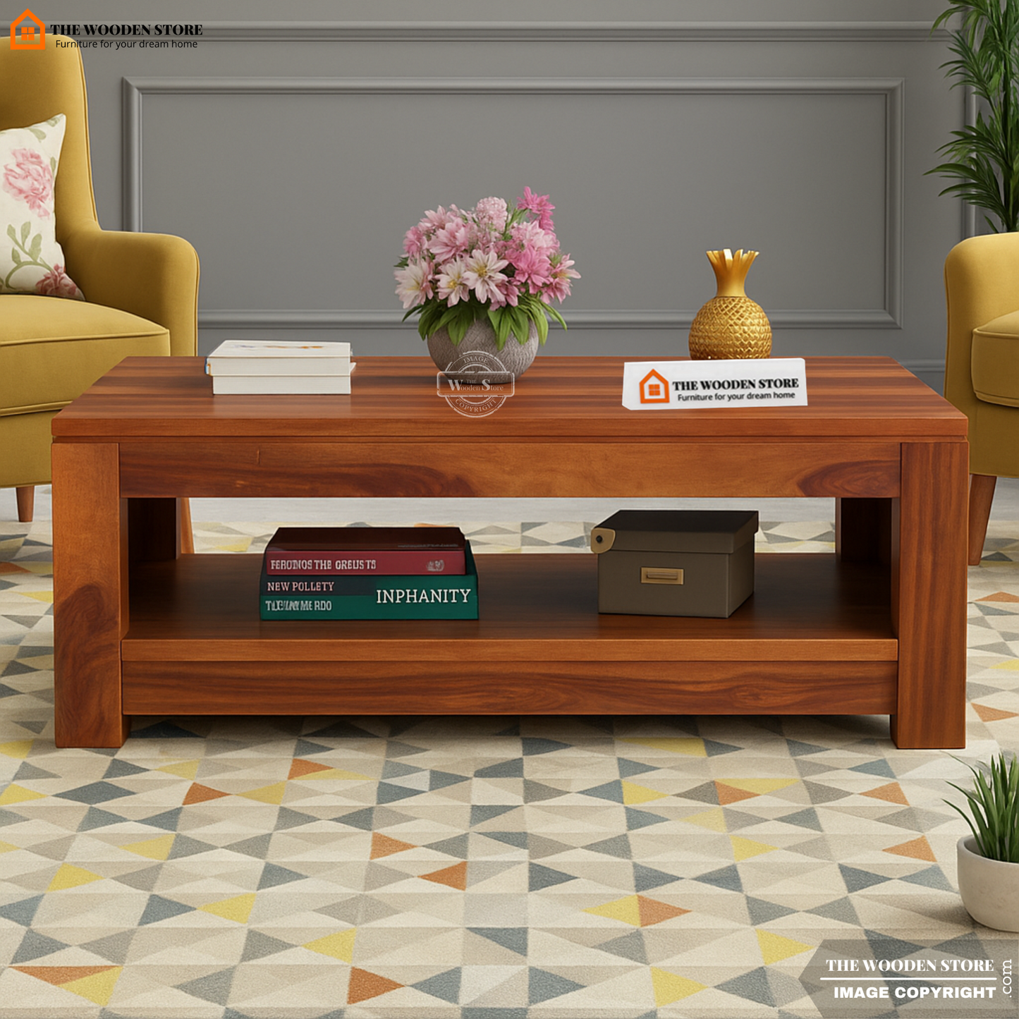 Nimbus Coffee Table (Honey Finish)