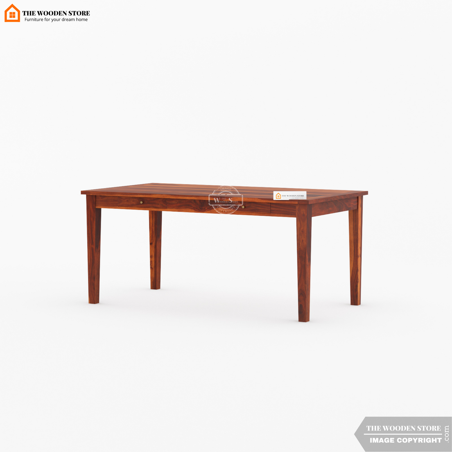 Folmar 6 Seater Dining Set (Honey Finish)