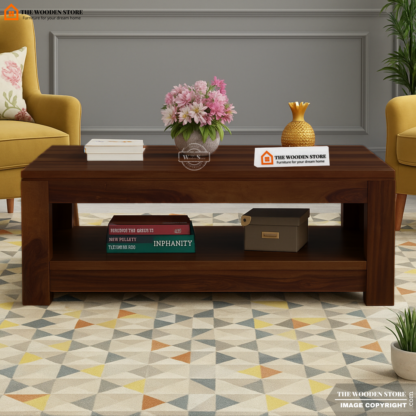 Nimbus Coffee Table (Walnut Finish)