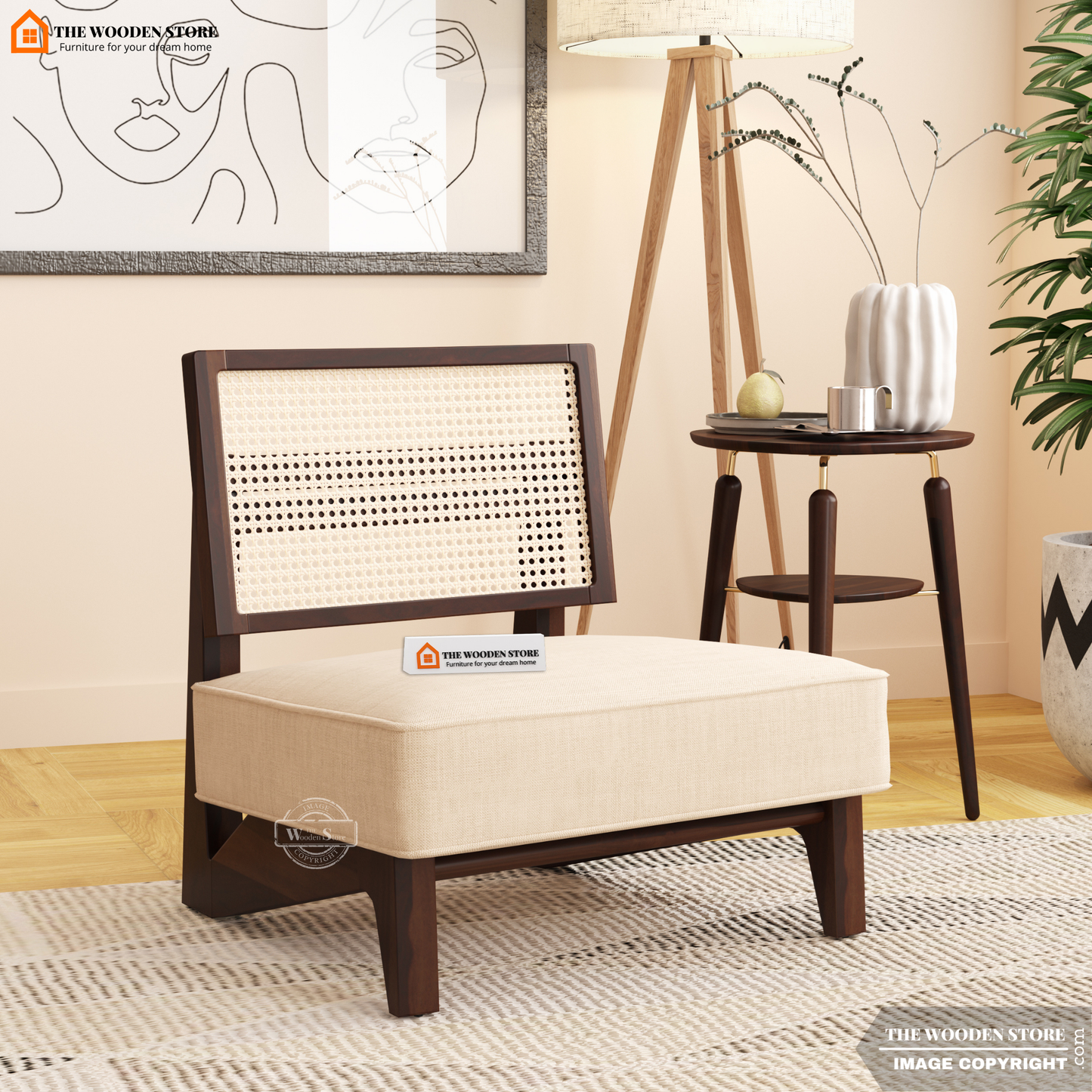 Liora Lounge Chair (Soft Vanilla)