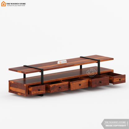 Stannis Tv Unit (Honey Finish)