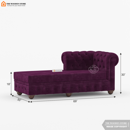Ronin Chaise Lounge (Wine Berry)