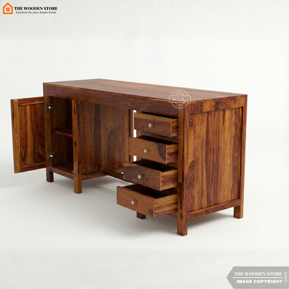 Brooklyn Study Table (Honey Finish)