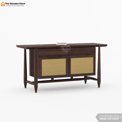Ellis Cabinet and Sideboard (Walnut Finish)