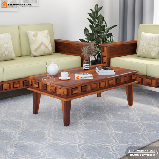 Woodwave Coffee Table (Honey Finish)