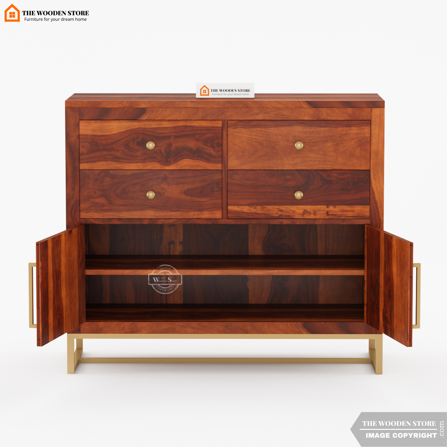 Kyron Chest Of Drawers (Honey Finish)