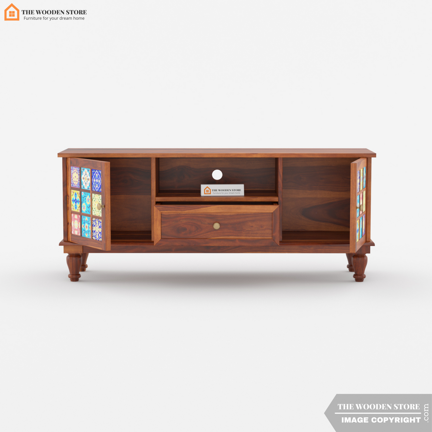 Bunny Tv Unit (Honey Finish)