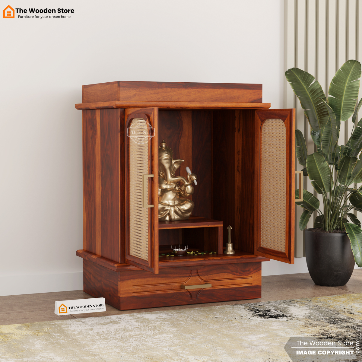 Gopal Home Temple (Honey Finish)
