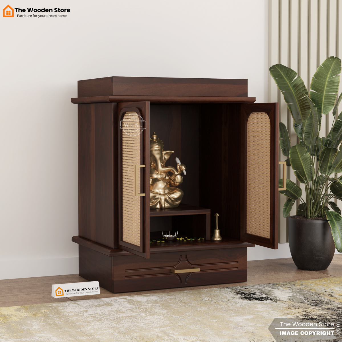 Gopal Home Temple (Walnut Finish)