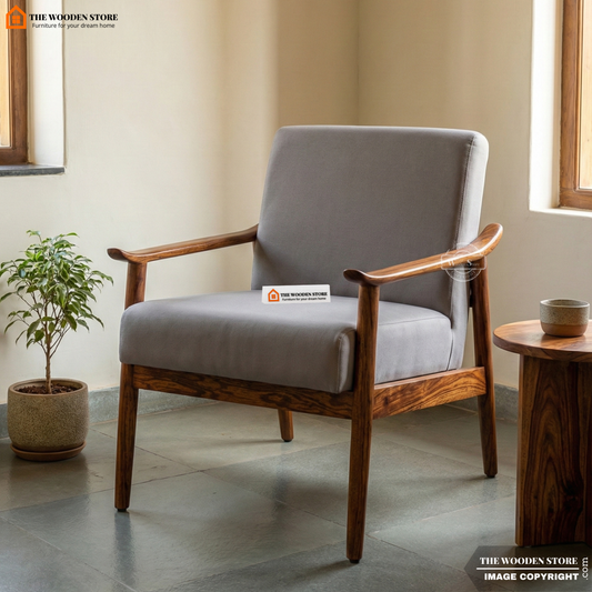 Aaron Arm Dining Chair (Honey Finish)