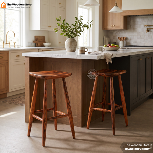 Mark Bar Stool (Honey Finish)