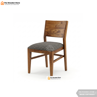 Rivington 6 Seater Round Dining Table Set (Classic Walnut Finish)