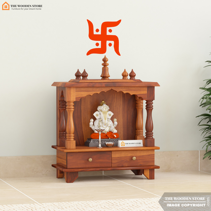 Vignesh Home Temple (Honey Finish)