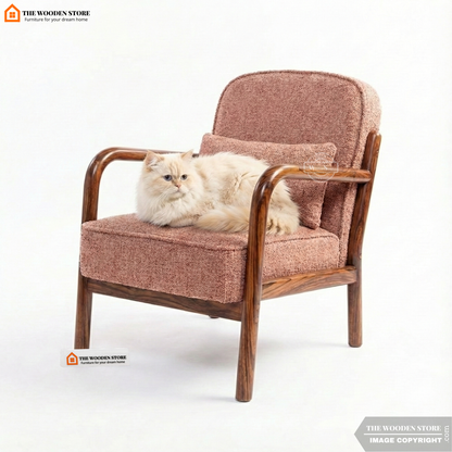 Denora Arm Dining Chair (Honey Finish)