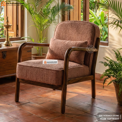 Denora Arm Dining Chair (Honey Finish)