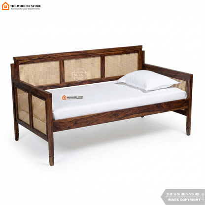 Stanton Divan with Mattress (Honey Finish)